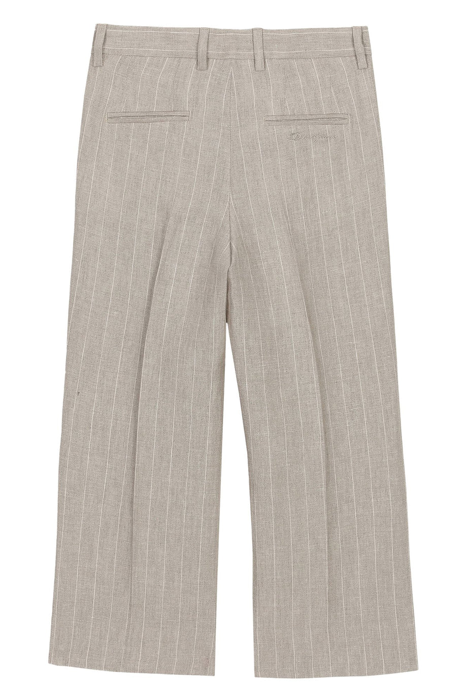 Çocuklar İçin Klasik Çizgili Keten Pantolon