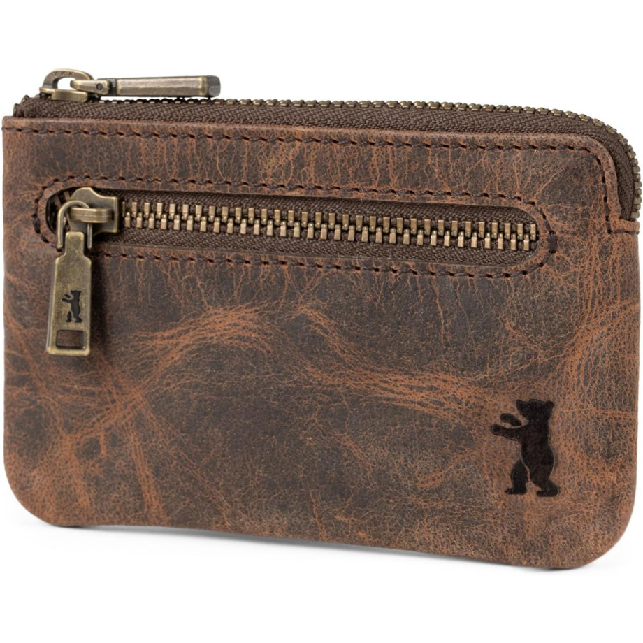 Deri RFID Korumalı Cüzdan, YKK Fermuar, Bitkisel Tabaklanmış Deri