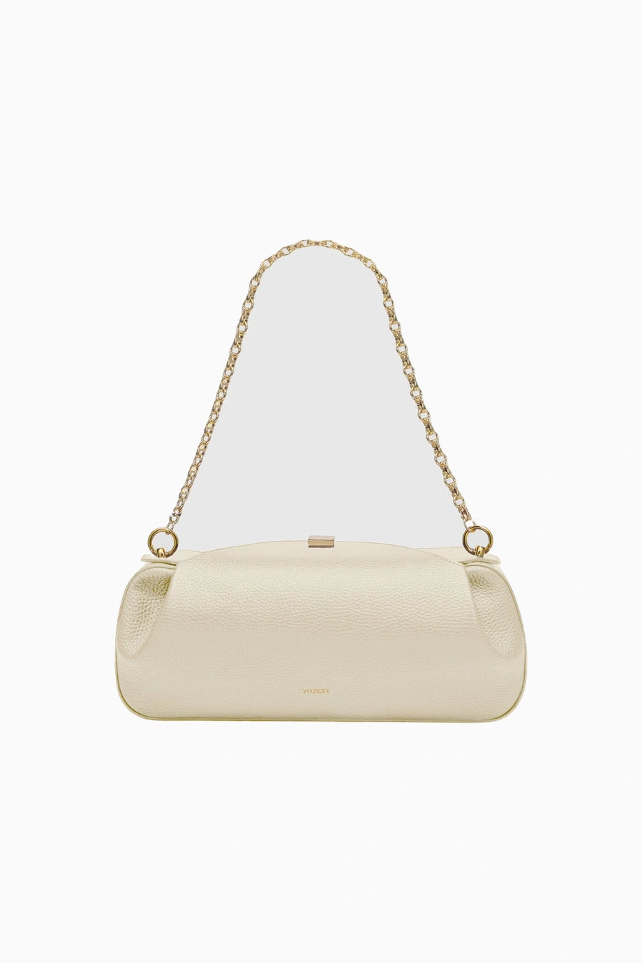 Oyster Pebble %100 Deri, Lüks İtalyan Gold Detaylı Clutch ve Omuz Çantası