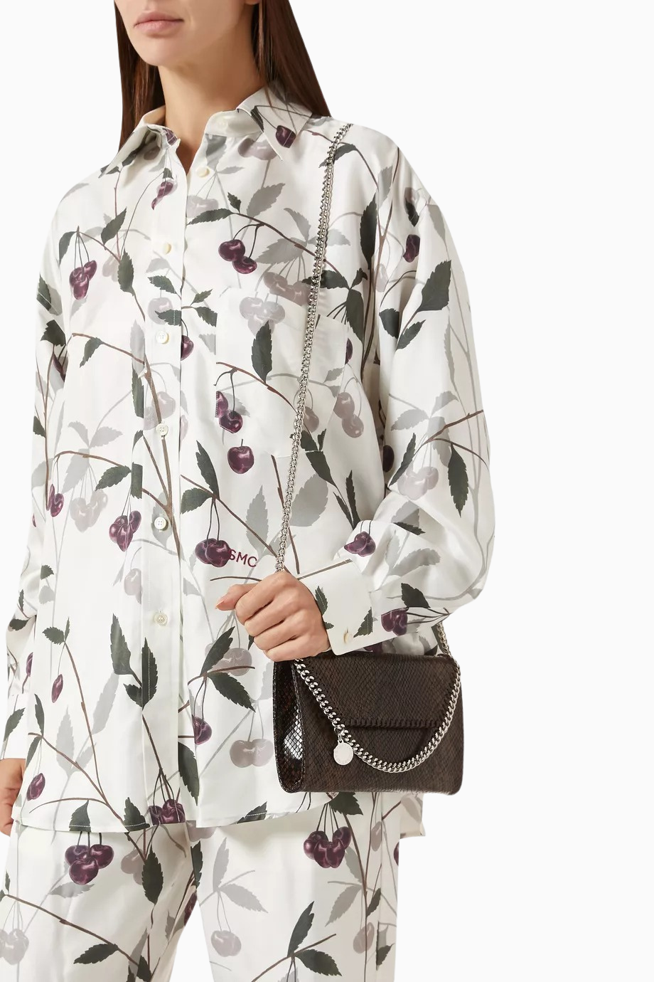 Mini Falabella Yılan Desenli Vegan Deri Lüks, Omuz ve Crossbody Çanta