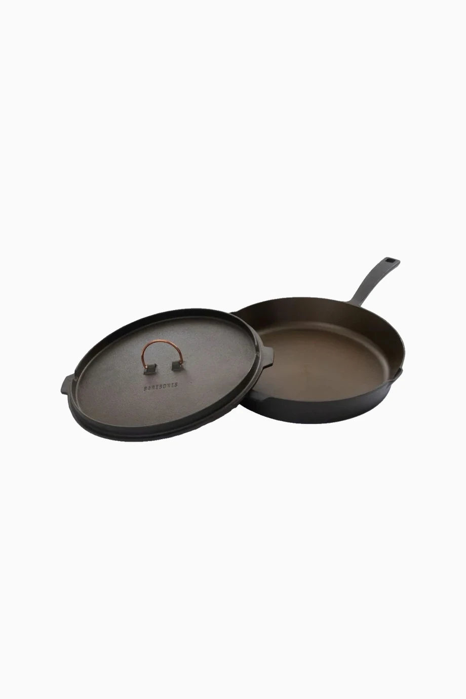 12” All In One Cast Iron Skillet Siyah Döküm Kamp Tavası
