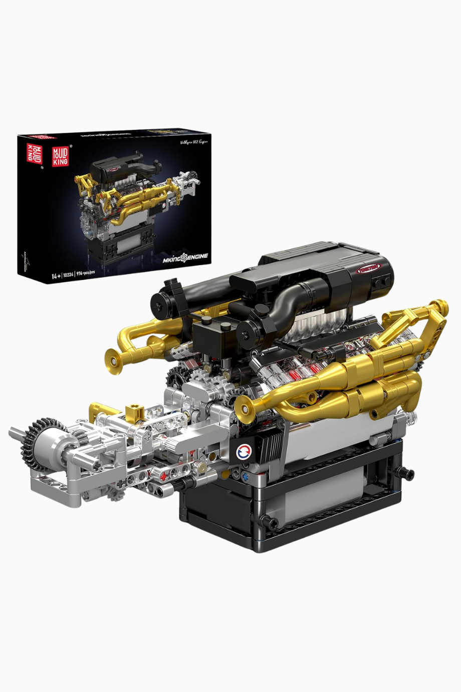 10224 V12 Motor Yapım Seti 974 Parça Koleksiyonluk Model