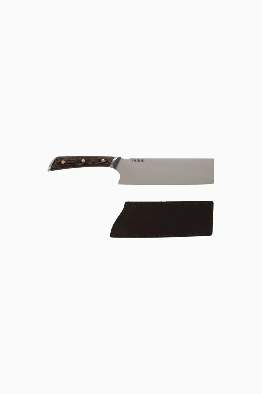 No.7 Nakiri 50CrMoV15 Deri Kılıf Paslanmaz Çelik Şef Bıçağı