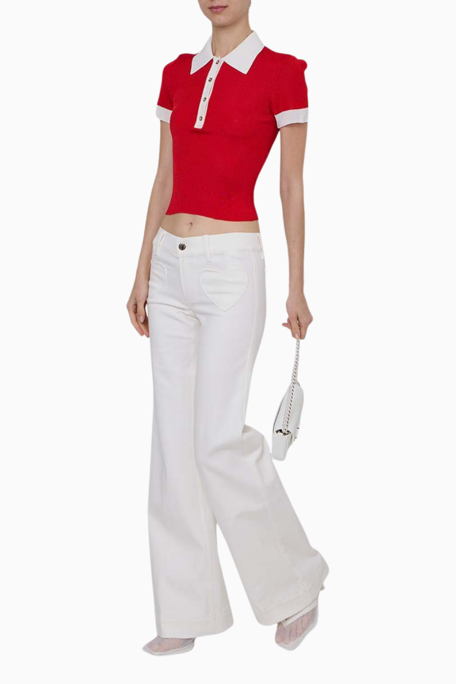 Slay Heart Cepli Düz Paça Pantolon