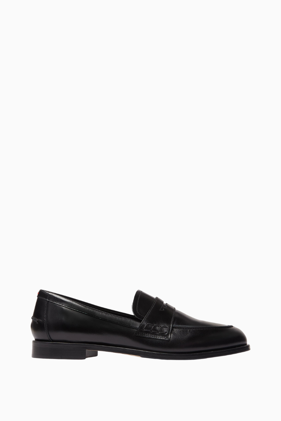 Oscar Siyah Polished Calf Deri, İtalyan El İşçiliği Loafer Ayakkabı