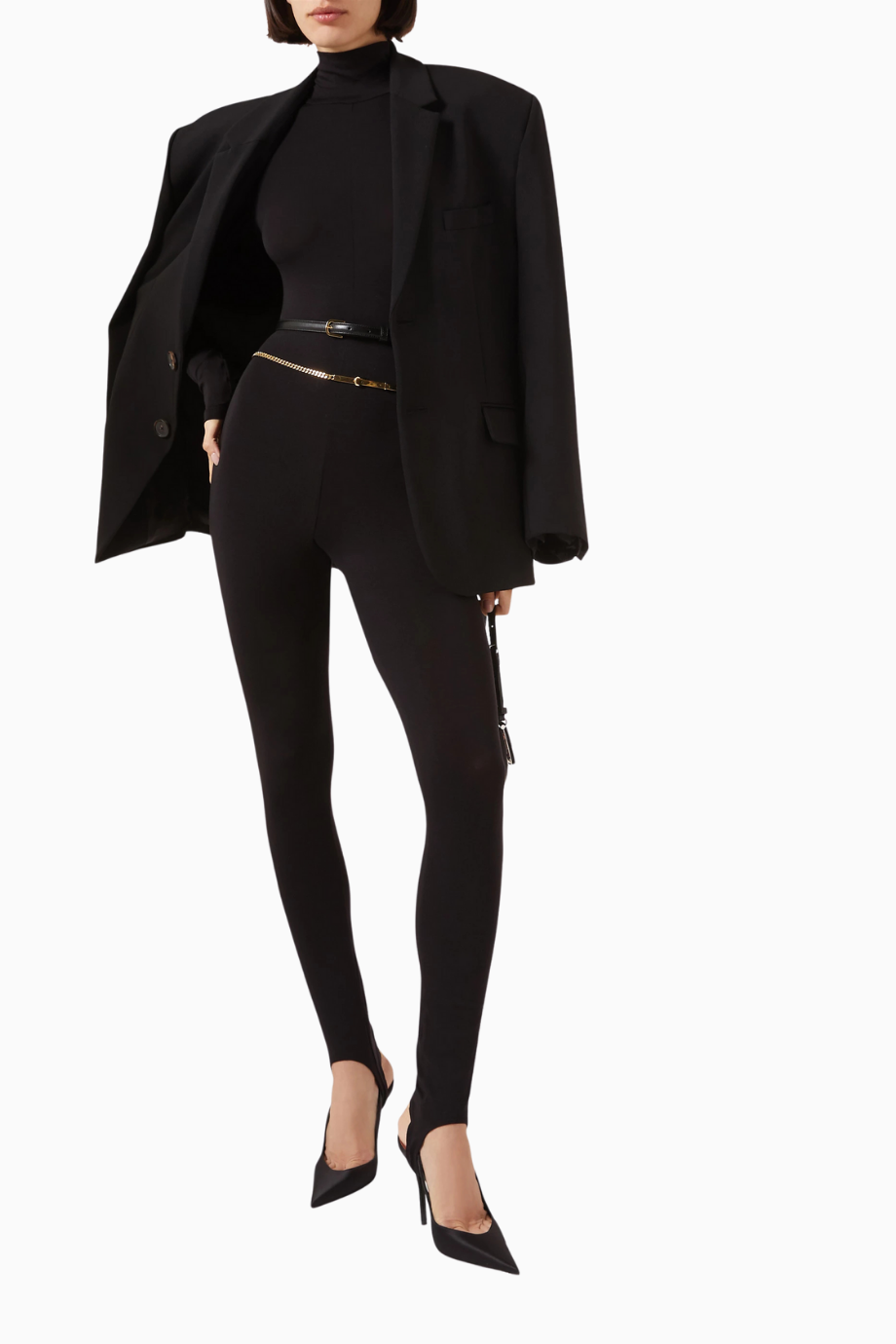 Saasha Catsuit, Tencel Jersey, Yüksek Yaka ve Streç Lüks Tulum