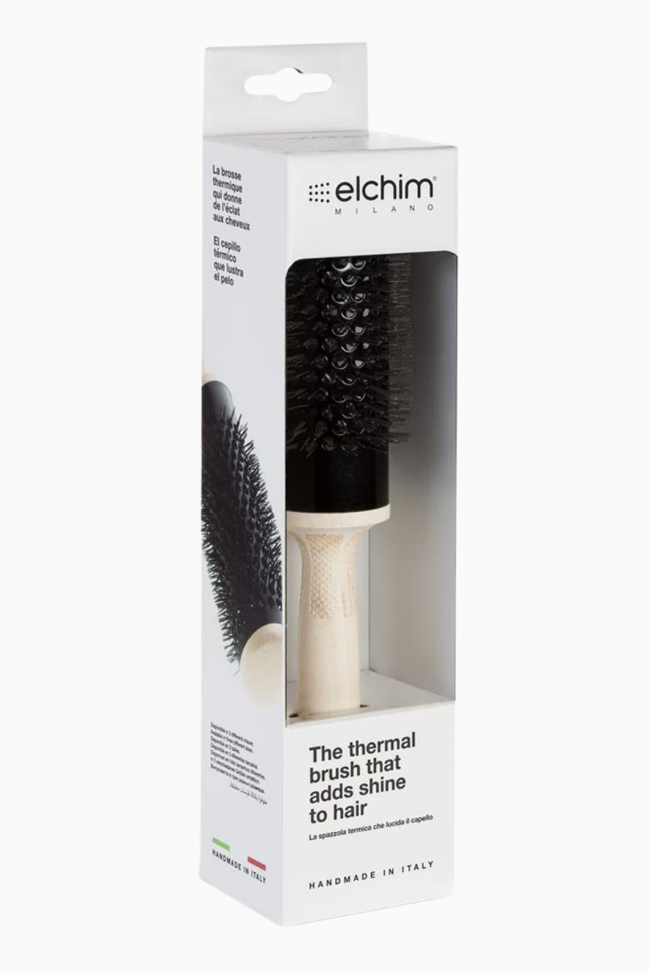 Wooden Thermal Brush 42, Büyük Çaplı Termal Ahşap Fırça