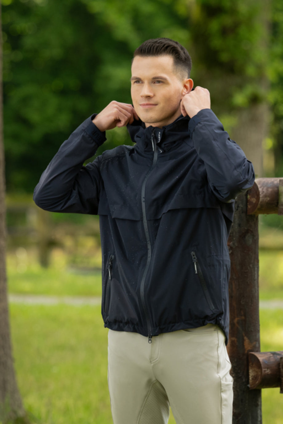 Waterproof Jacket 7015 Su Geçirmez Kapüşonlu Erkek Mont