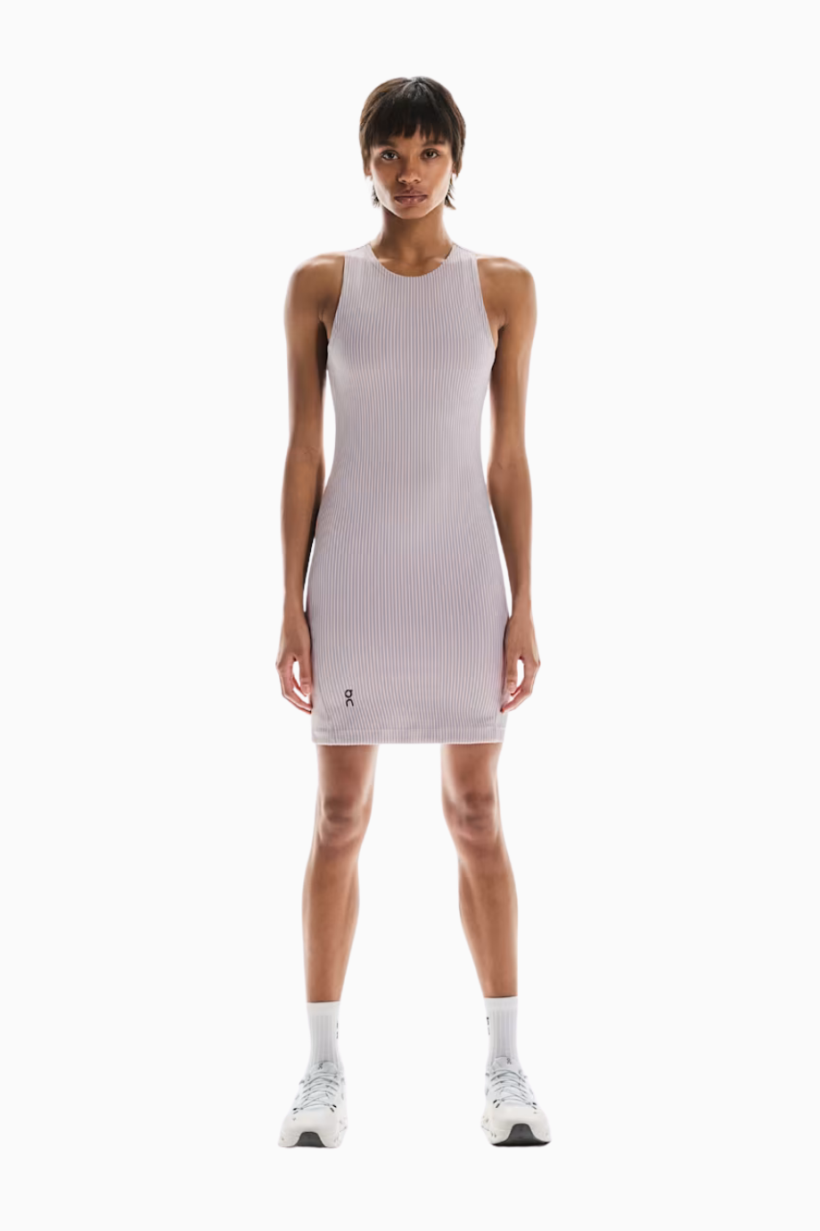 All-Day Ribbed Dress İki Renkli Yumuşak Rib Kumaşlı Kadın Elbise
