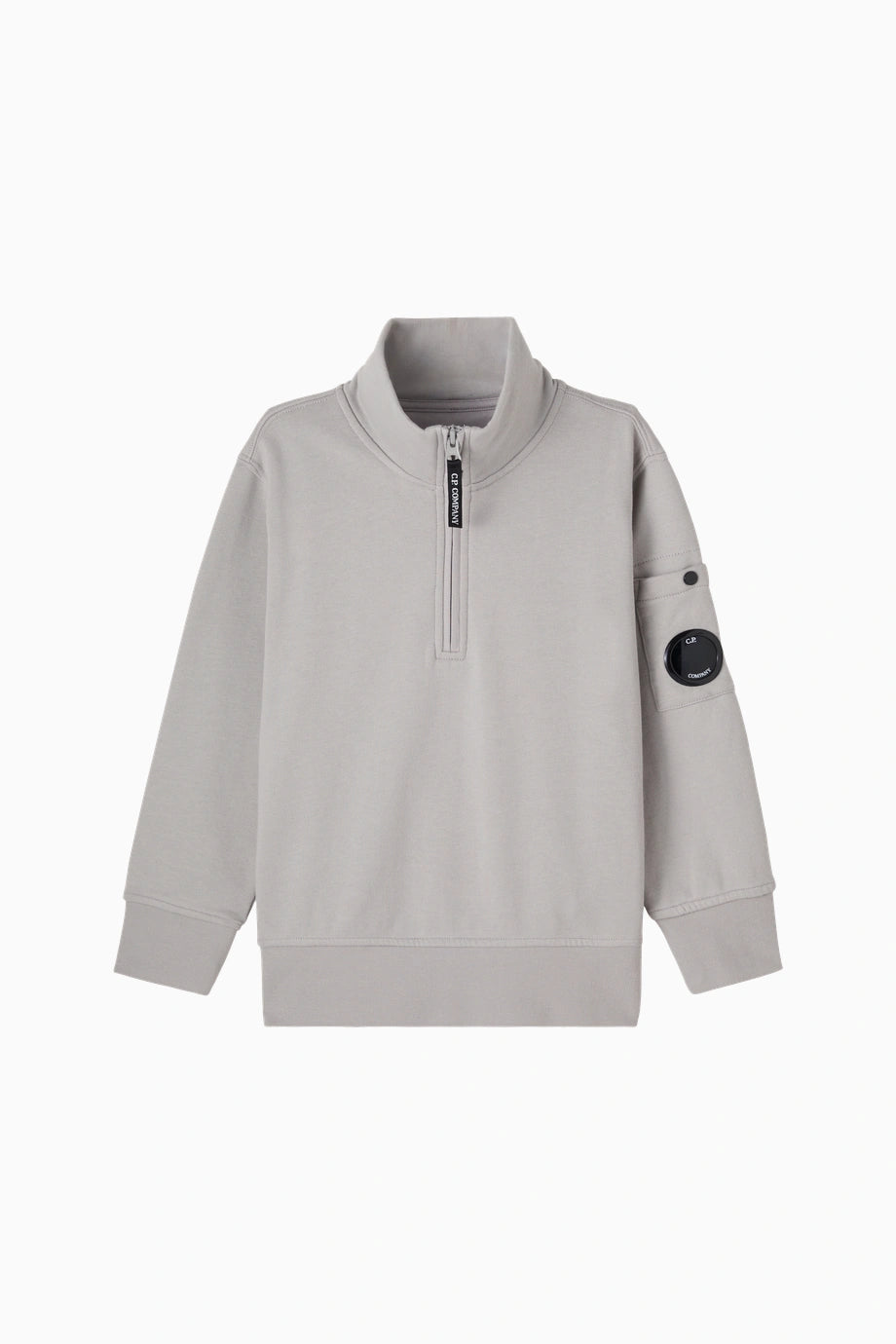Lens Gri Erkek Çocuk Yarım Fermuarlı Sweatshirt