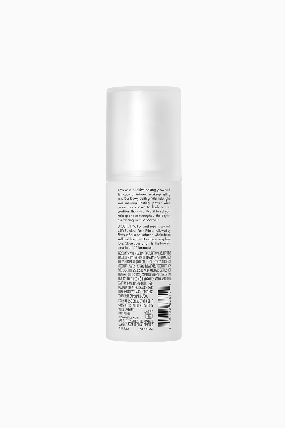 Dewy Coconut Setting Mist Nemlendirici Makyaj Sabitleyici Sprey 80 ml