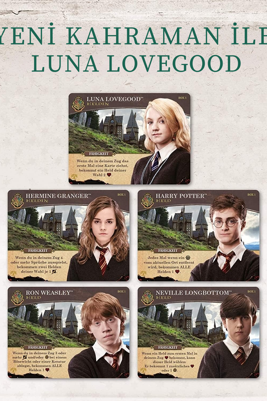 Harry Potter Hogwarts Battle Almanca Genişleme Paketi, İşbirlikçi Deste Oluşturma Oyunu (11+ Yaş)