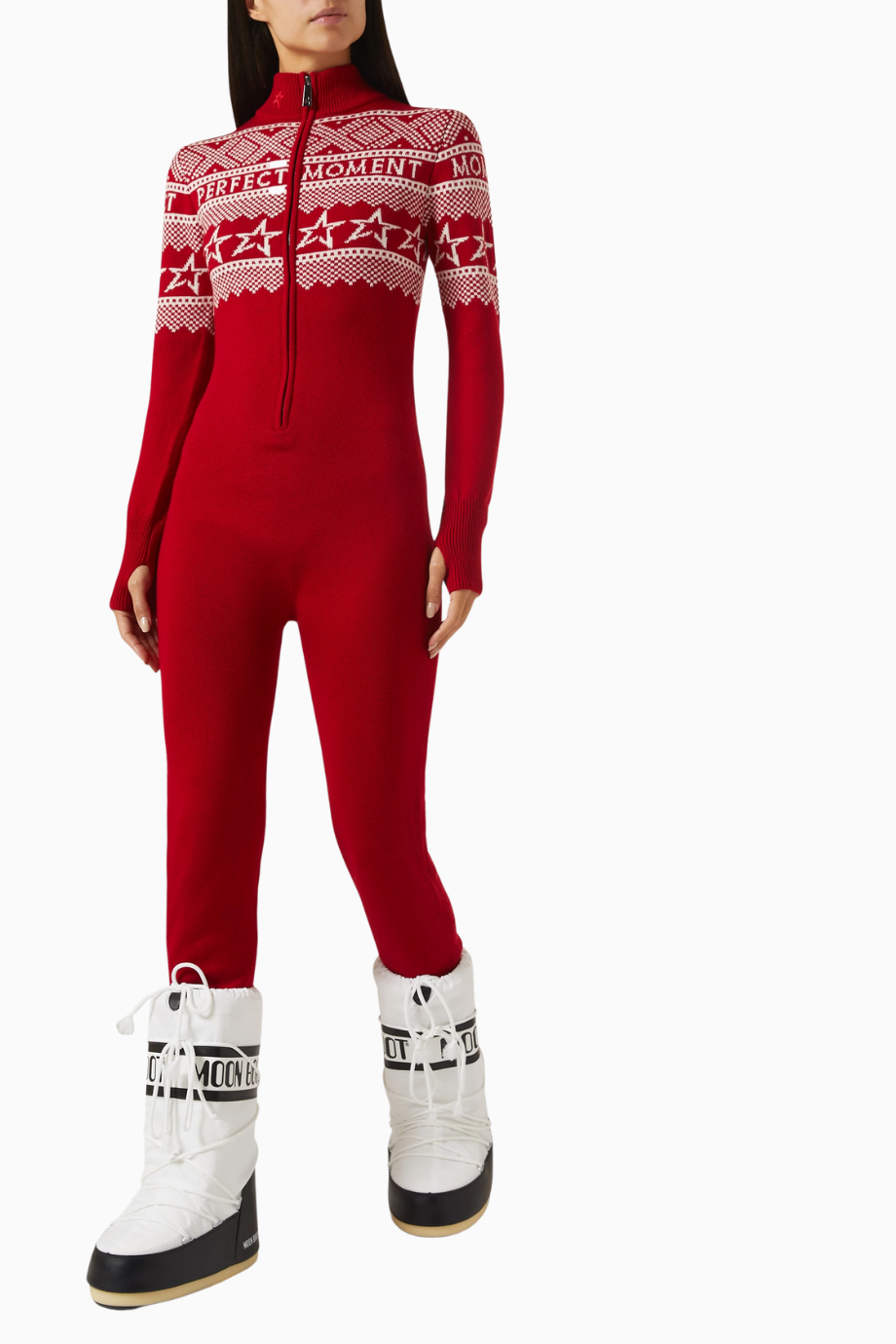 Star Intarsia Merino Yün Tulum, Lüks Kış Stili ve Fonksiyonel Şıklık