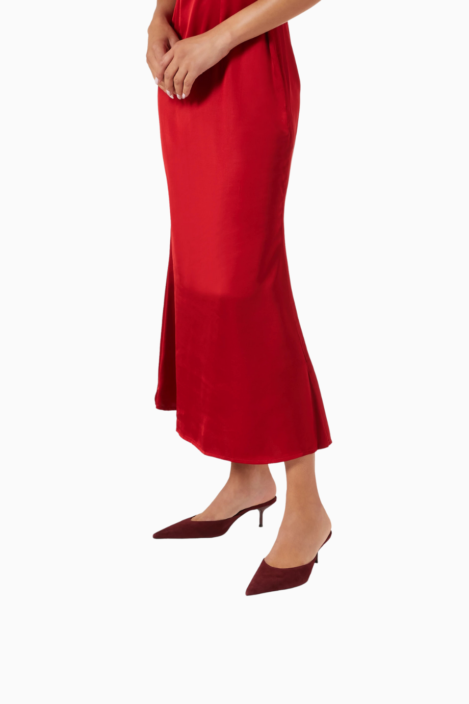 63mm Topuklu Süet Point-toe Mules, Günlük ve Gece Zarafeti