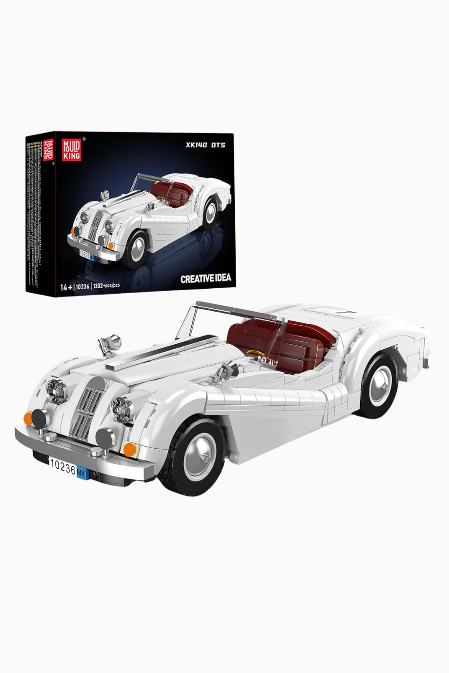 10236 Vintage Convertible Spor Araba Yapım Seti 1302 Parça
