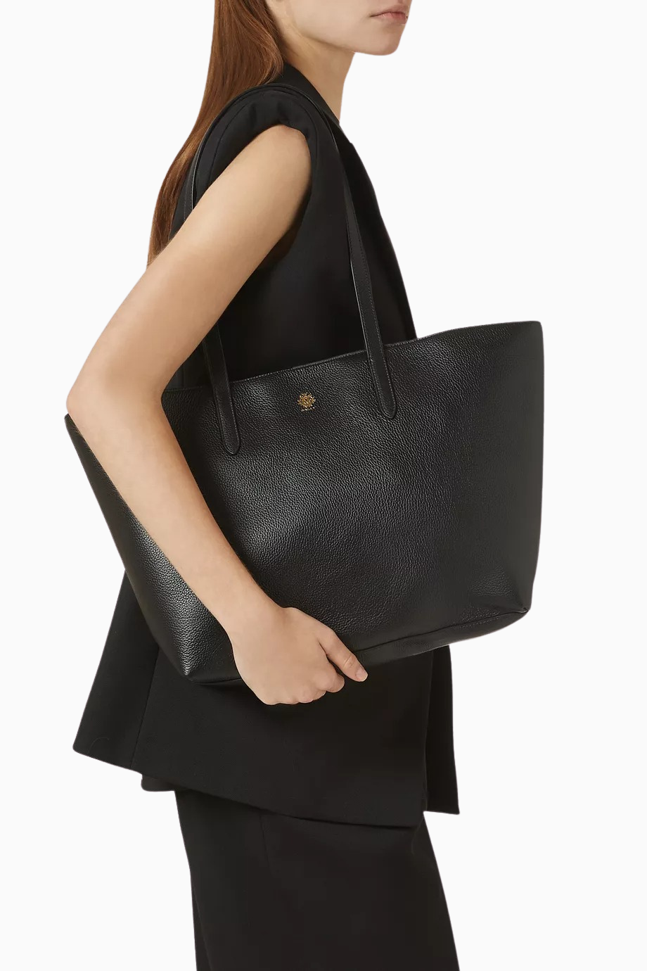 Hera Siyah Grenli Deri Yeni Sezon, Zamansız Lüks ve Zarif Büyük Tote Çanta