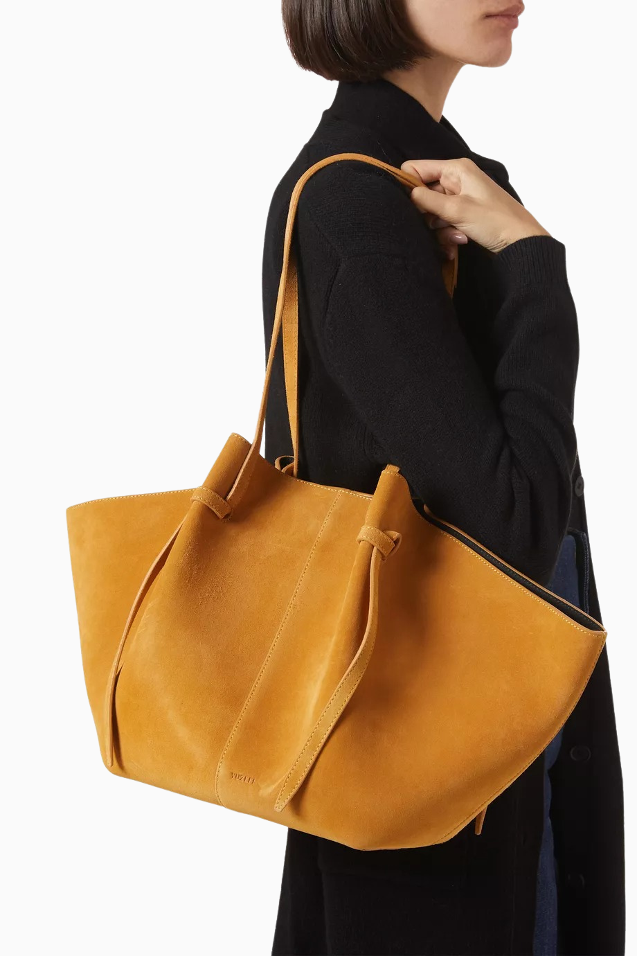 Large Mochi Bej, Süet Lüks Geniş Tote Çanta, Günlük Kullanım İçin Şık Tasarım