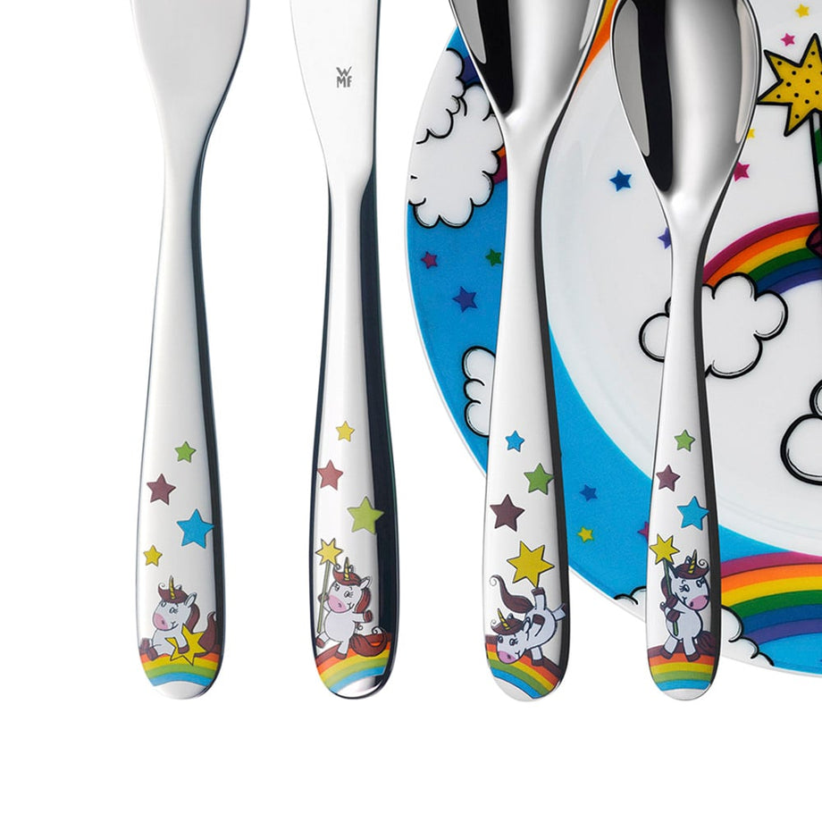 Unicorn Çocuk Yemek Takımı ve Çatal Bıçak Takımı, 6'lı Set