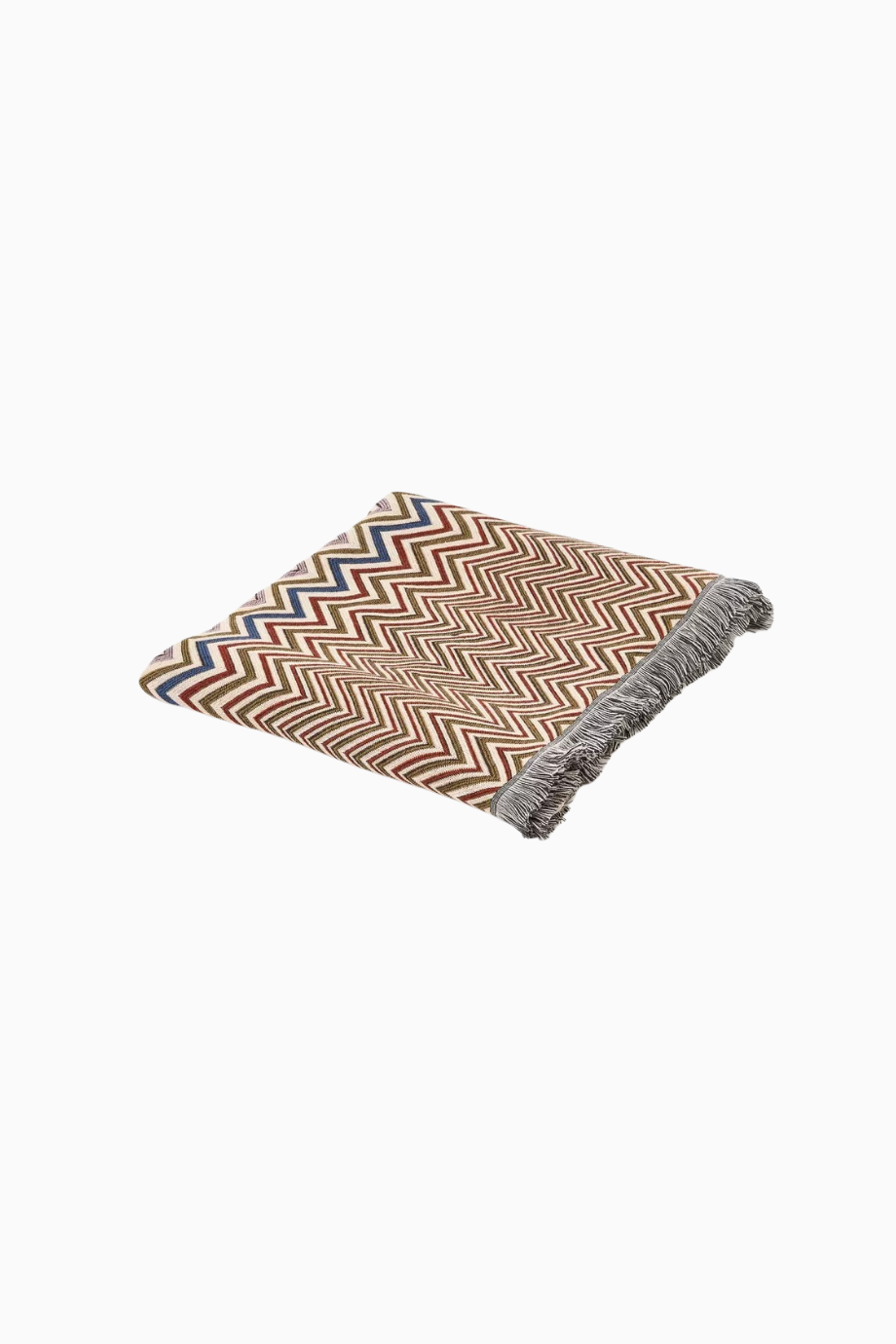 Antwan Brown Zigzag Desenli Yün-Akrilik Throw