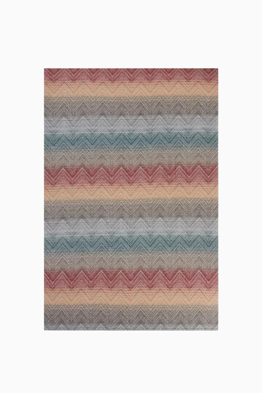 Marea Throw Wool-Blend Renkli Yün Kaşmir Püsküllü