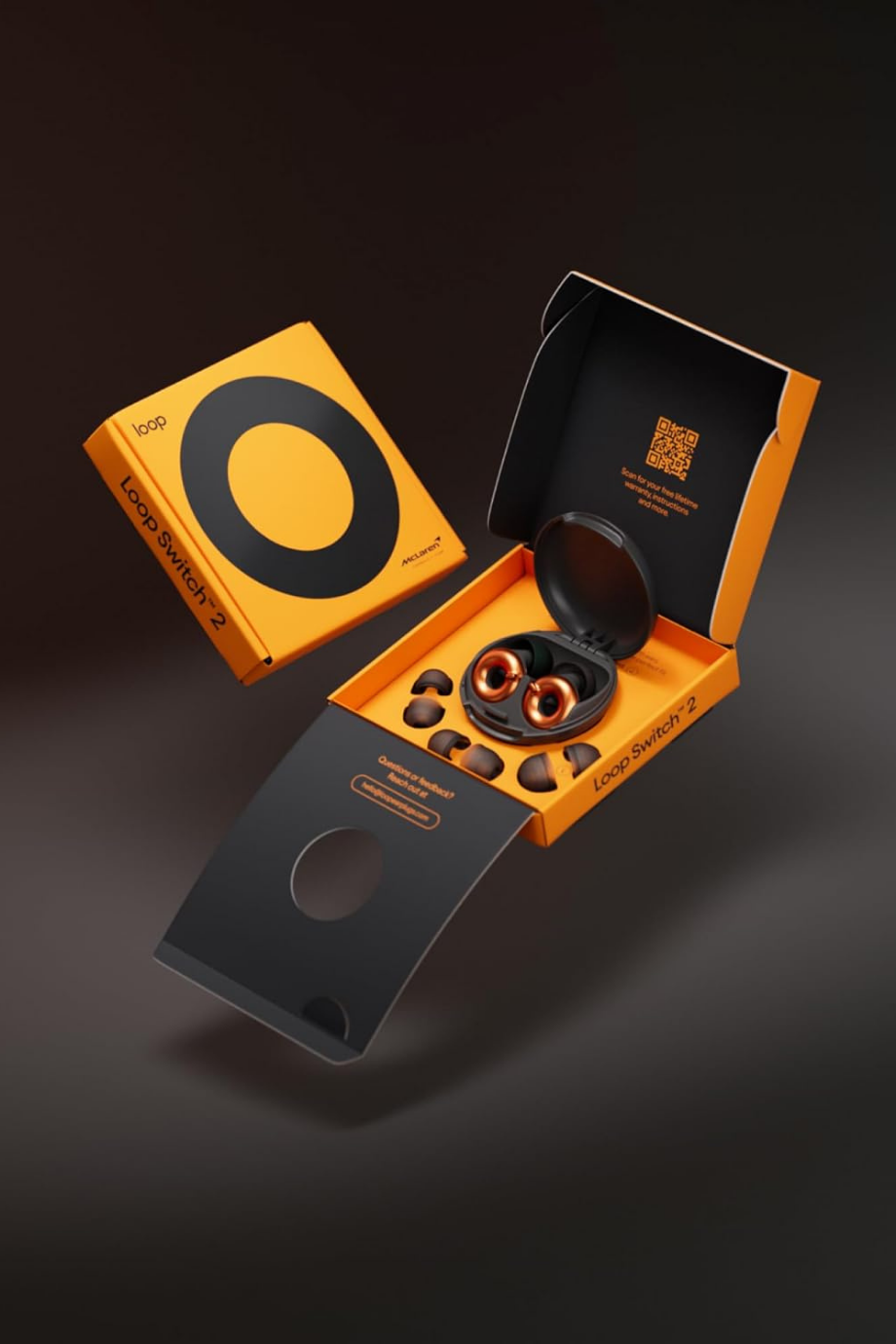McLaren x Loop Switch 2 Ayarlanabilir Kulak Tıkacı Papaya