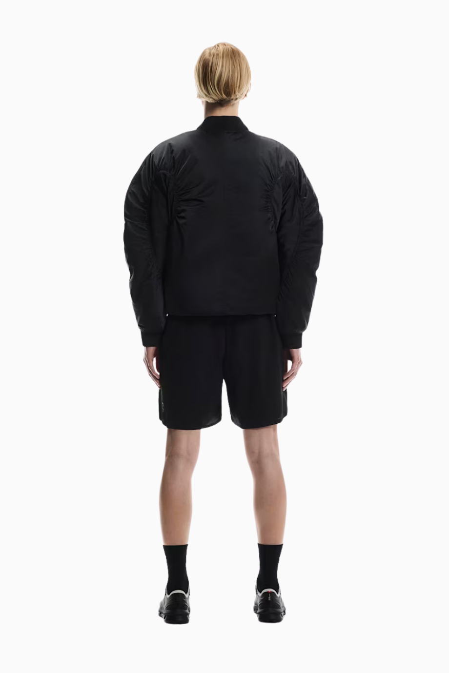 Bomber Jacket Parlak Dokulu Regular Fit Ayarlanabilir Kadın Ceket