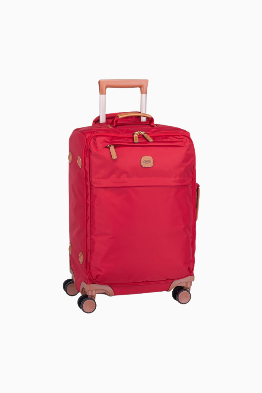 Bric's X-Travel 55 cm Kabin Boy Trolley Hafif, Deri Detaylı ve Şık Seyahat Valizi