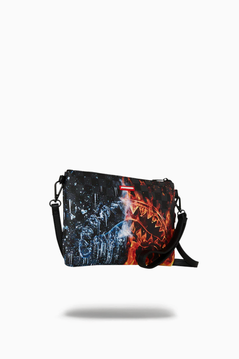 Fire & Ice Shark Crossover Clutch Lüks, Unisex Deri El Çantası, Sınırlı Sayıda