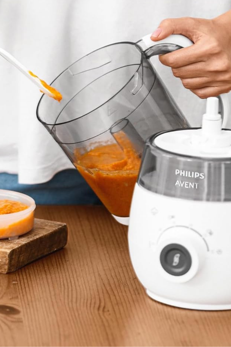 4'ü 1 Arada Bebek Maması Hazırlayıcı Buharlı Pişirme & Mikser