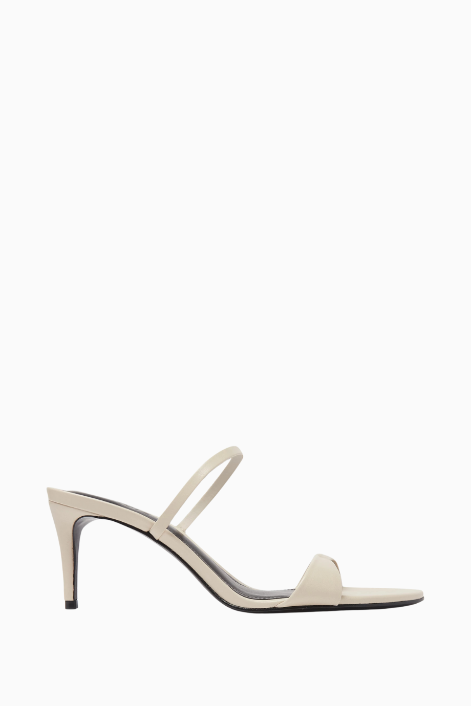 Strappy 75 Deri Zarif ve Minimal İnce Bantlı, 75mm Topuklu Sandalet
