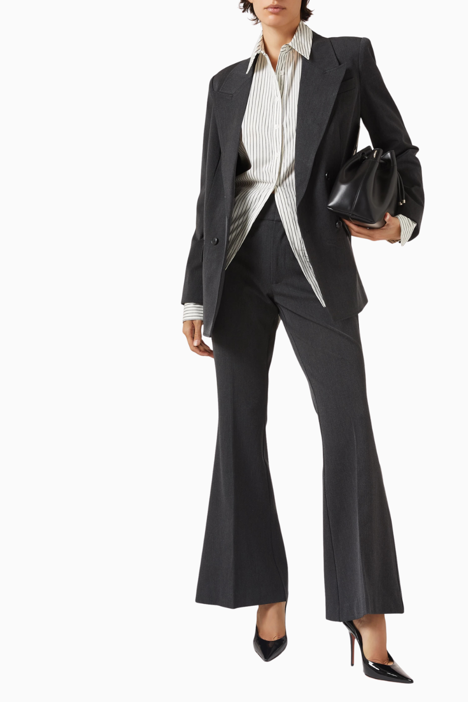 Oversize Çift Düğmeli Blazer, Modern Güç-Şık Kadın Ceket