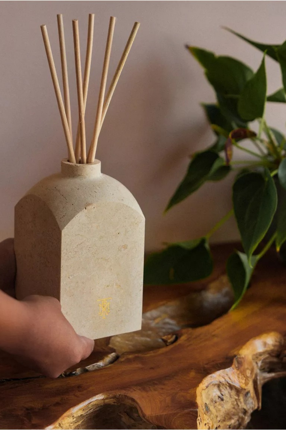 Tribal Oud Square Traverten Mermer Oda Kokusu 500ml, Lüks Difüzör