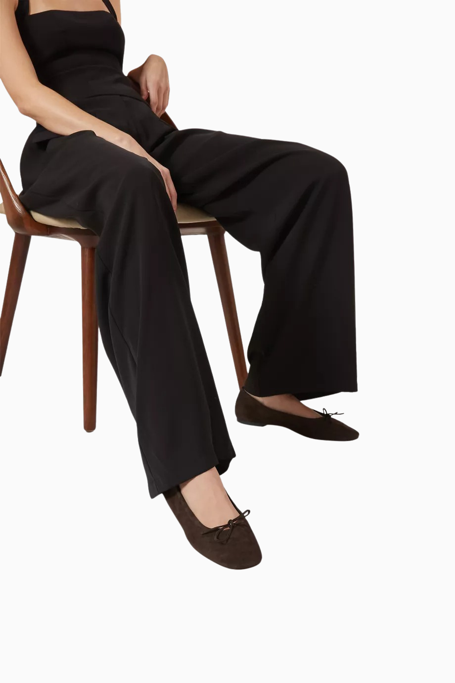 Delfina Babet, Kahverengi Kid Süet, Kare Burun, Fiyonk Detaylı, Lüks İtalyan El Yapımı