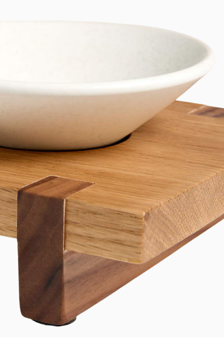 Basel Mise En Place 24" Beyaz Meşe Servis Tahtası ve 4 Kase, Daniel Humm Tasarımı