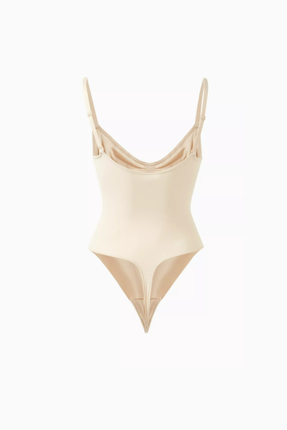 Seamless Sculpt Thong Bodysuit, Dikişsiz Body, Yüksek Paça ve Kepçe Yaka