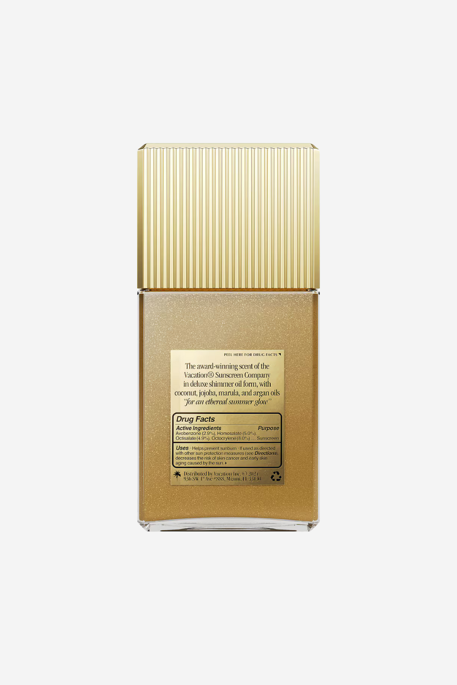 Shimmer Oil SPF30, Işıltılı Aydınlatıcı Güneş Kremi Vegan 85,8ml