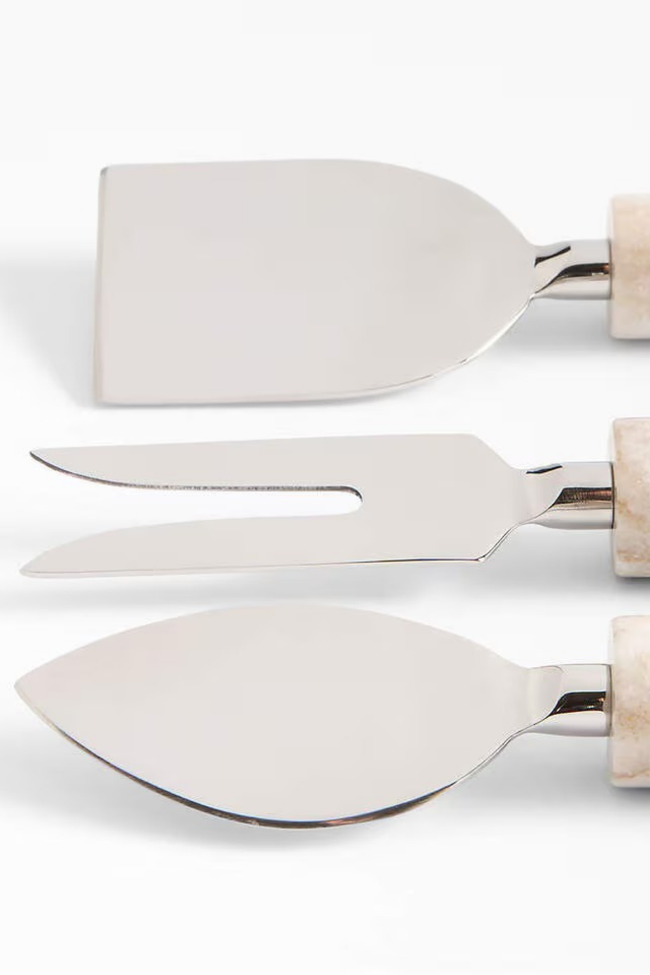 Toskana Mermer Peynir Bıçağı 3'lü Set, Şık ve Fonksiyonel