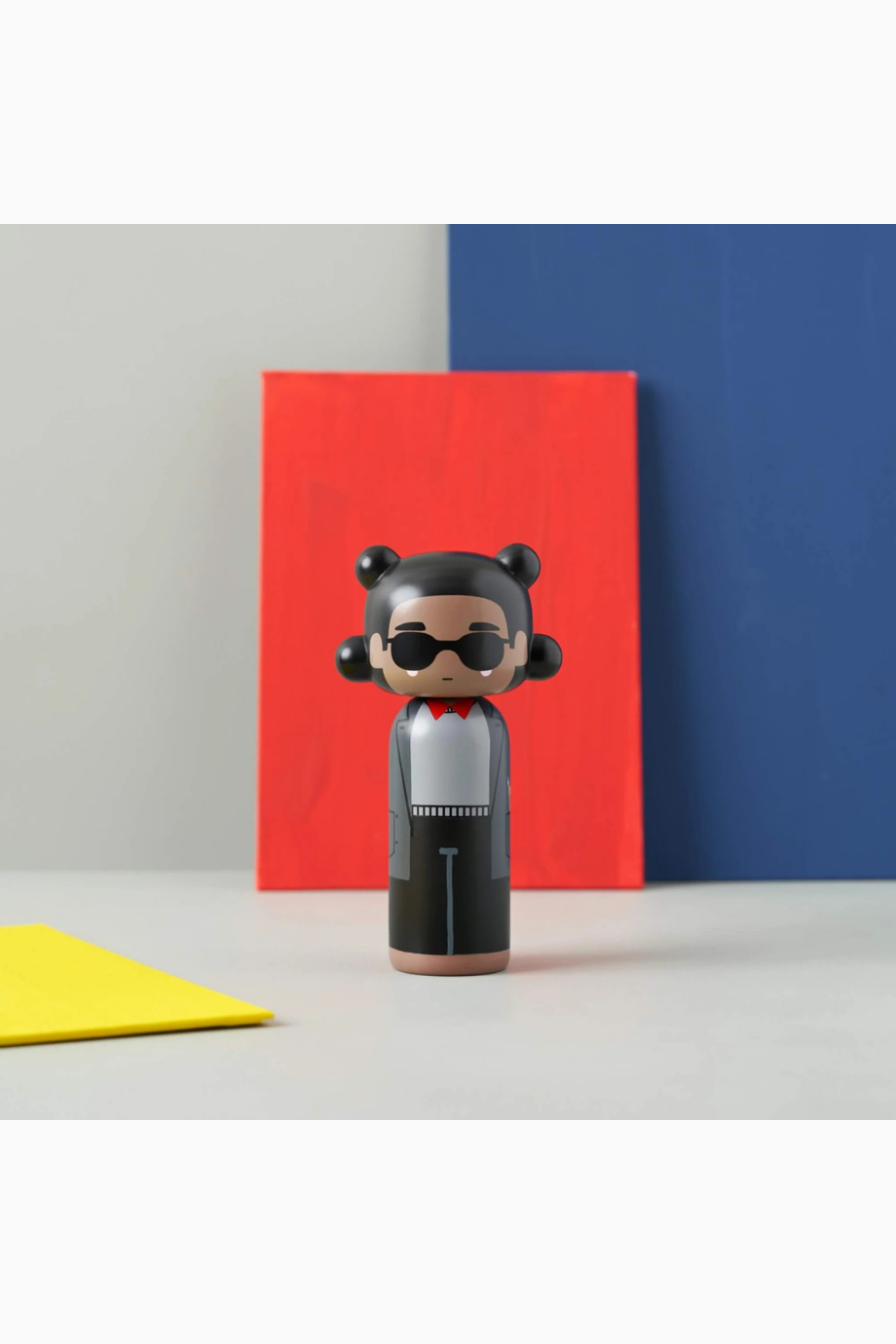 Jean-Michel Basquiat Ahşap Figür, El Yapımı Sanat Koleksiyon Parçası, 15 cm