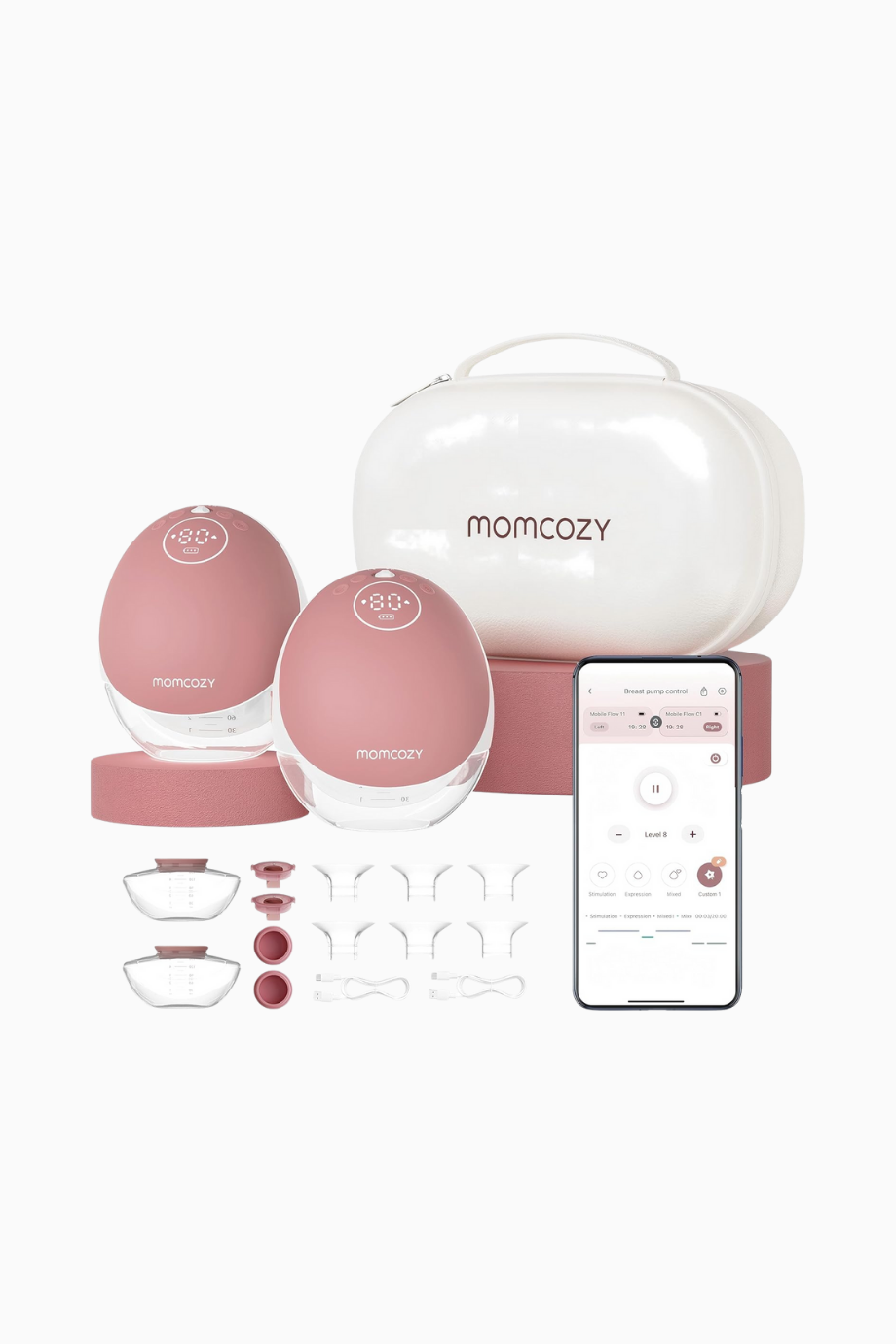 M9 Eller Serbest Göğüs Pompası, Mobil Flow, Uygulama Kontrollü Elektrikli Pompa