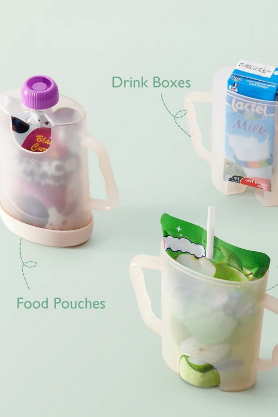 Bebek Maması Poşeti Tutucu, Ergonomik Saplı