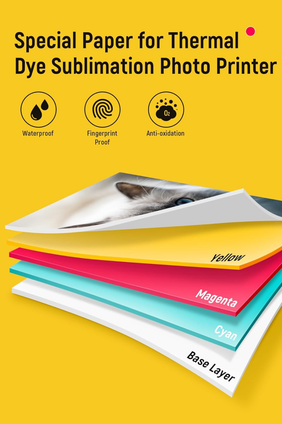 PixCut S1 Fotoğraf Kağıdı ve 2 Kartuş, 72 Sayfa, 10x15 cm