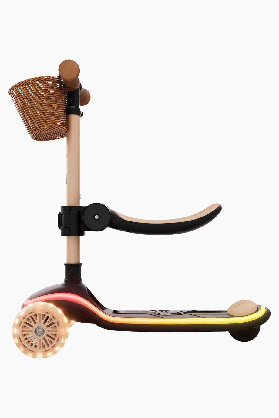 Raket Up LED 2’si 1 Arada Üç Tekerlekli Çocuk Scooter