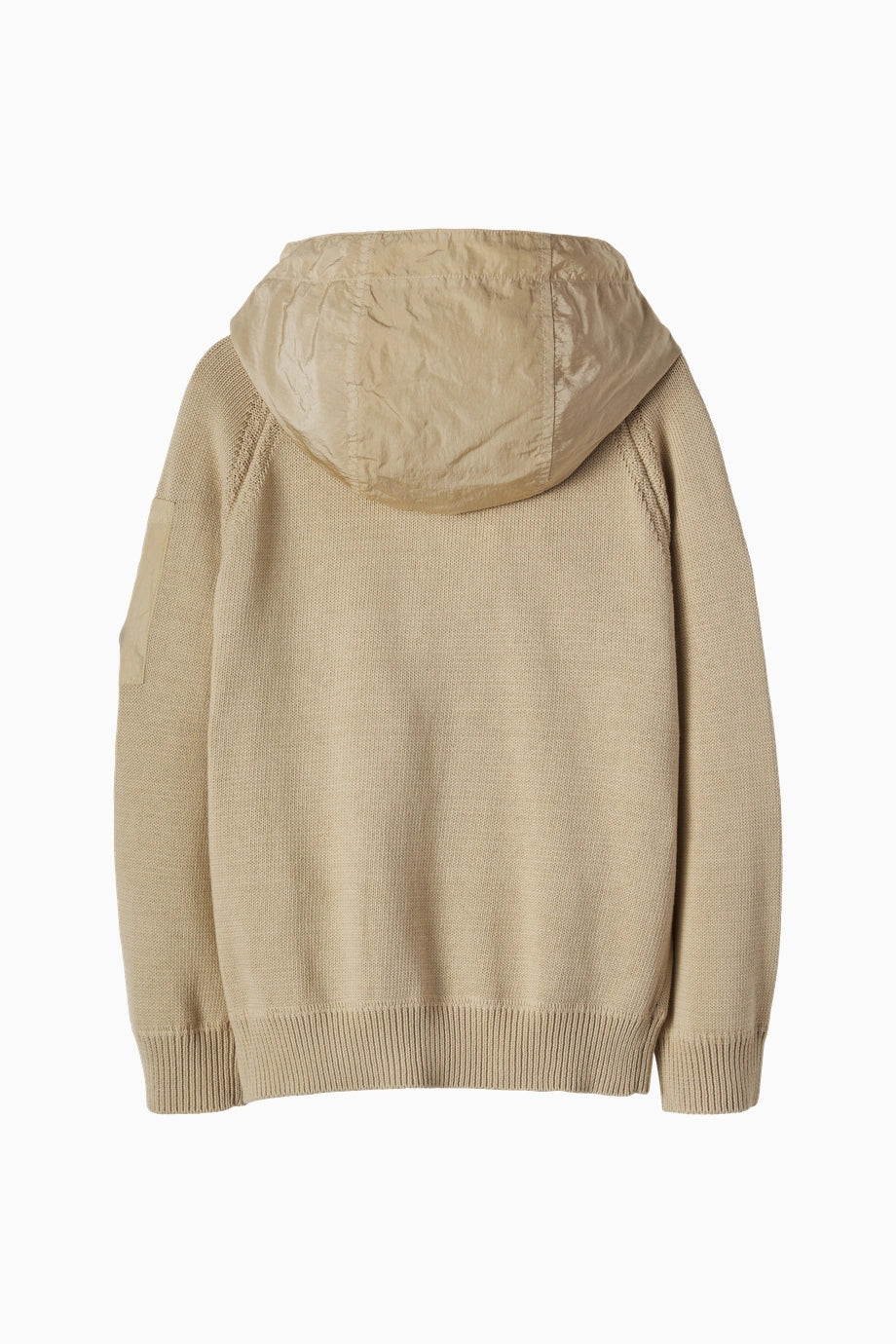 Lens Bej Çocuk Fermuarlı Kapüşonlu Sweatshirt