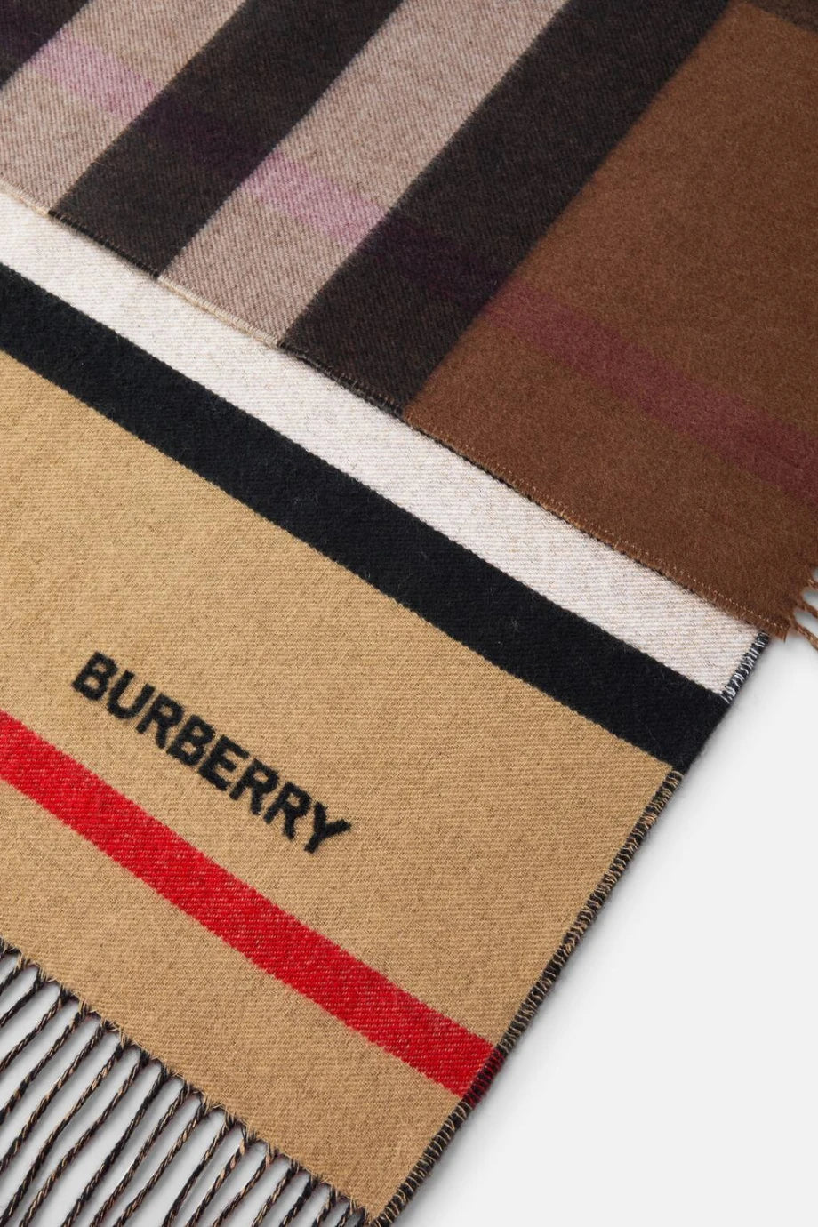 Icon Stripe Kaşmir Yün Karışım Lüks Battaniye