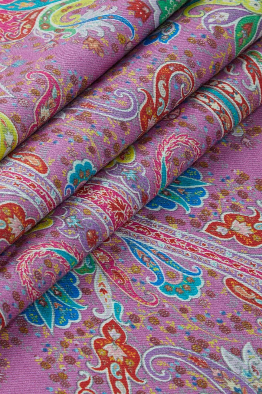 Spugna Paisley Desenli, İtalyan Tasarımı %100 Pamuk Battaniye
