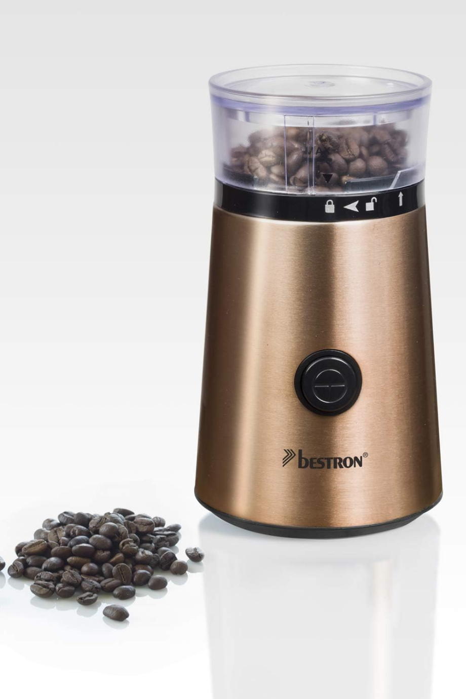 Elektrikli Kahve Öğütücü 150 W 50 g Kapasite, Bakır Görünüm