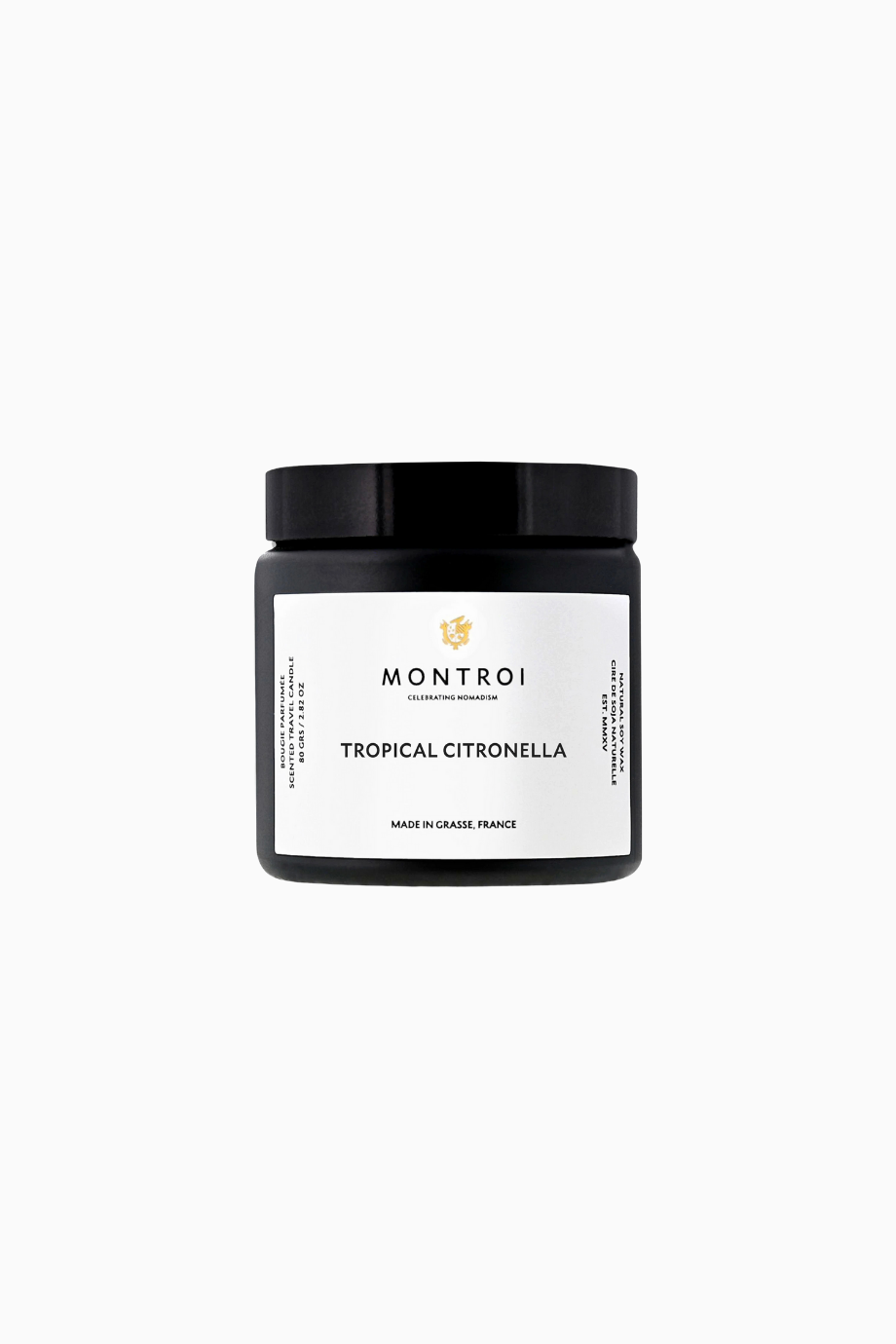 Tropical Citronella Travel Candle Lüks Seyahat Mum, Böcek Kovucu