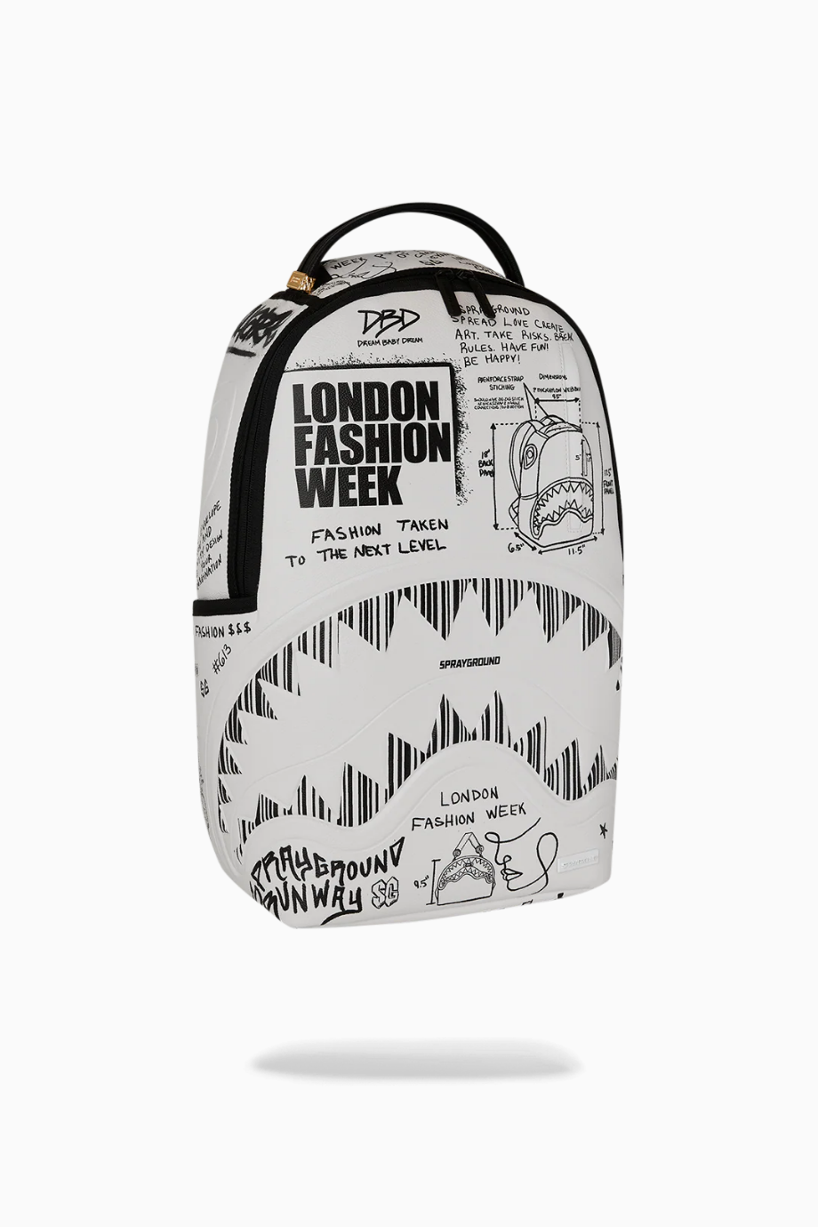 LFW Sketched Black & White DLXSV, Unisex Lüks Sırt Çantası, Sınırlı Sayıda