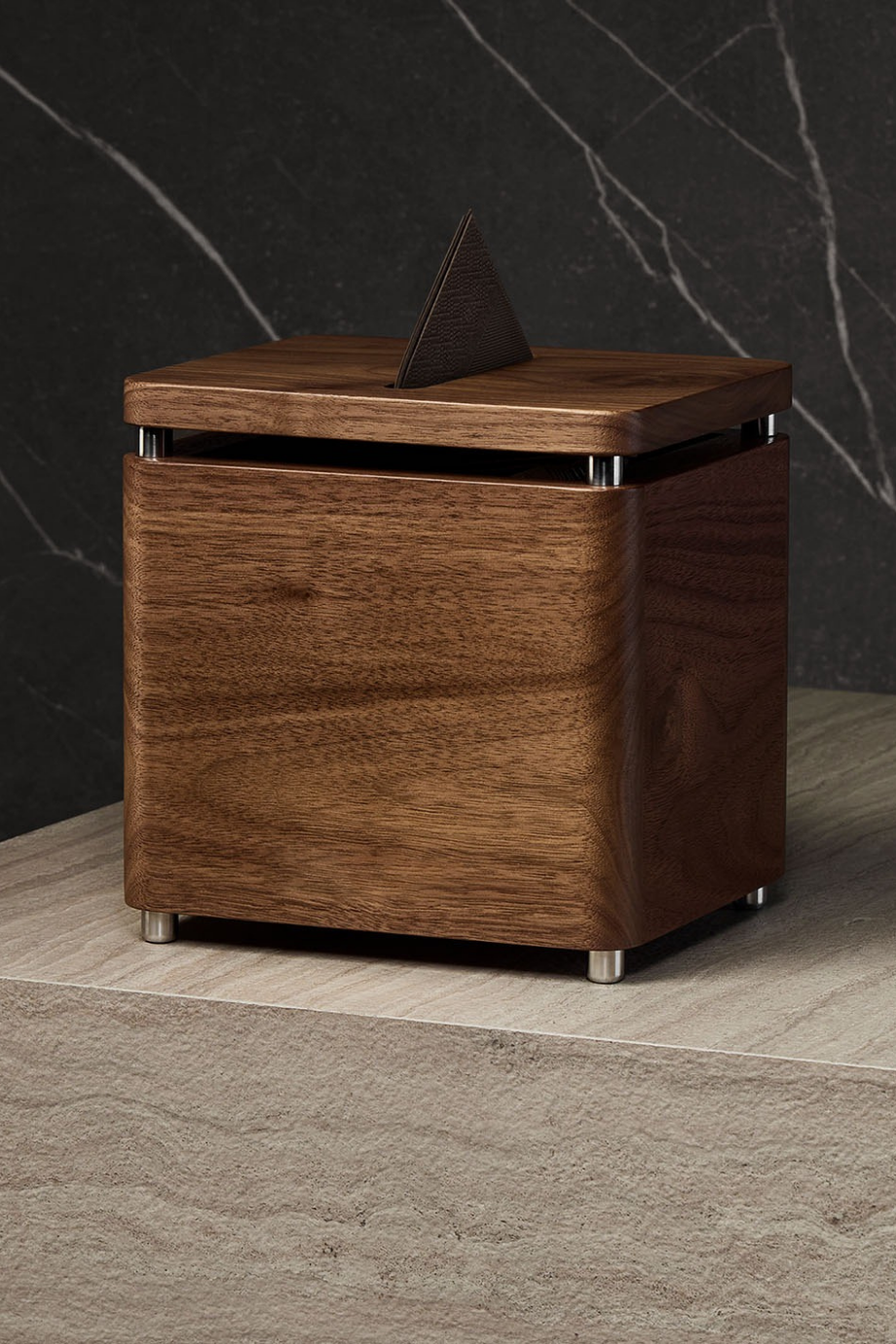 Napkin Holder HP508 Brezilya Cevizi Manyetik Peçetelik