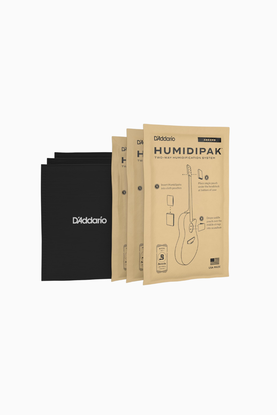 Humidipak Absorb Kit, Otomatik İki Yönlü Gitar Nem Kontrol Sistemi